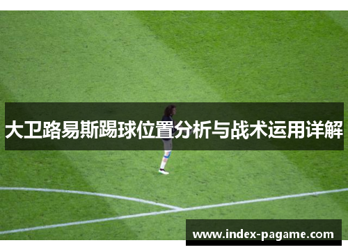 大卫路易斯踢球位置分析与战术运用详解 大卫路易斯踢球位置分析与战术运用详解